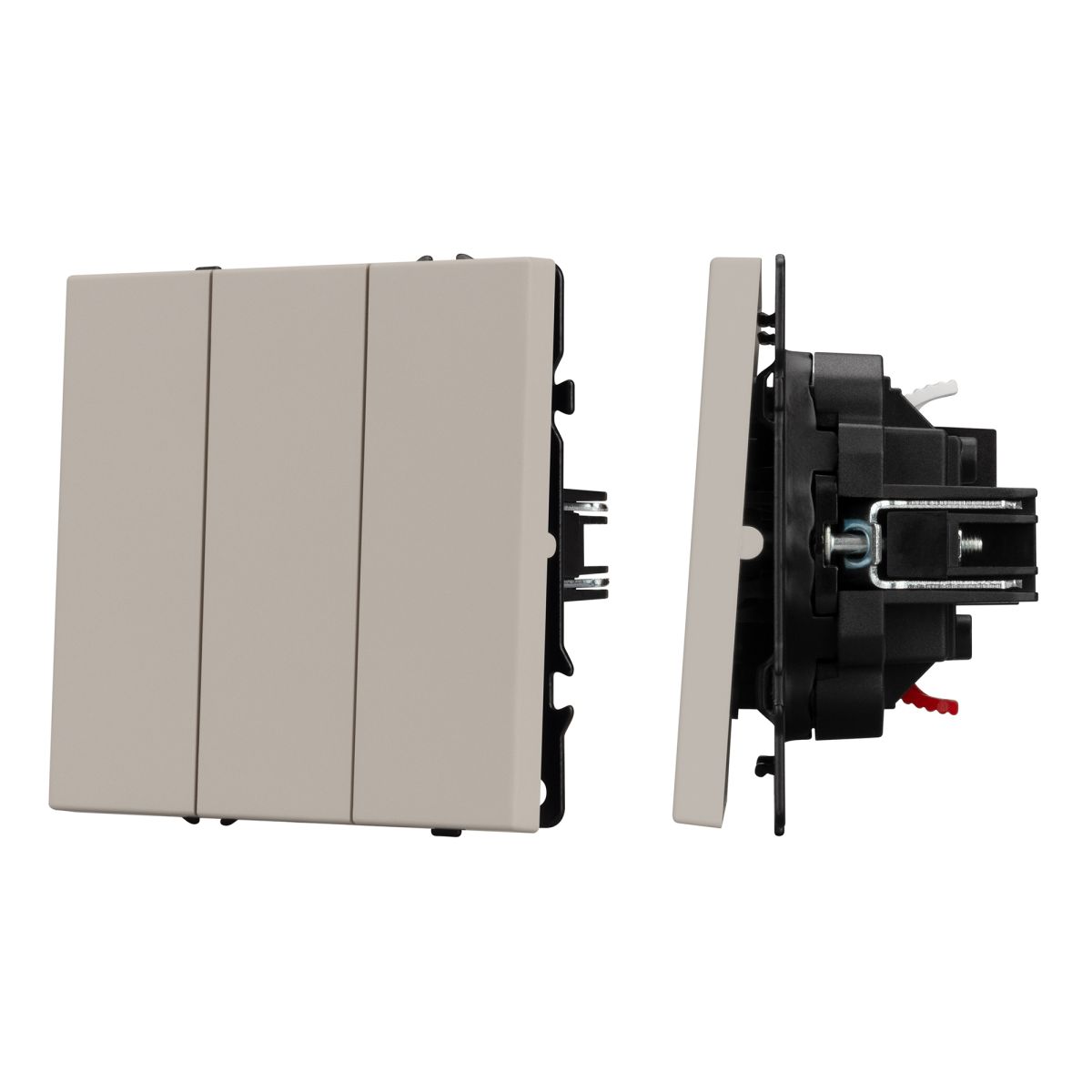 Механизм выключателя трехклавишный непроходной Arlight SWT-NOBE-MK03-SFPL-CA (230V, 10A) (Кашемир) 061797 в Санкт-Петербурге