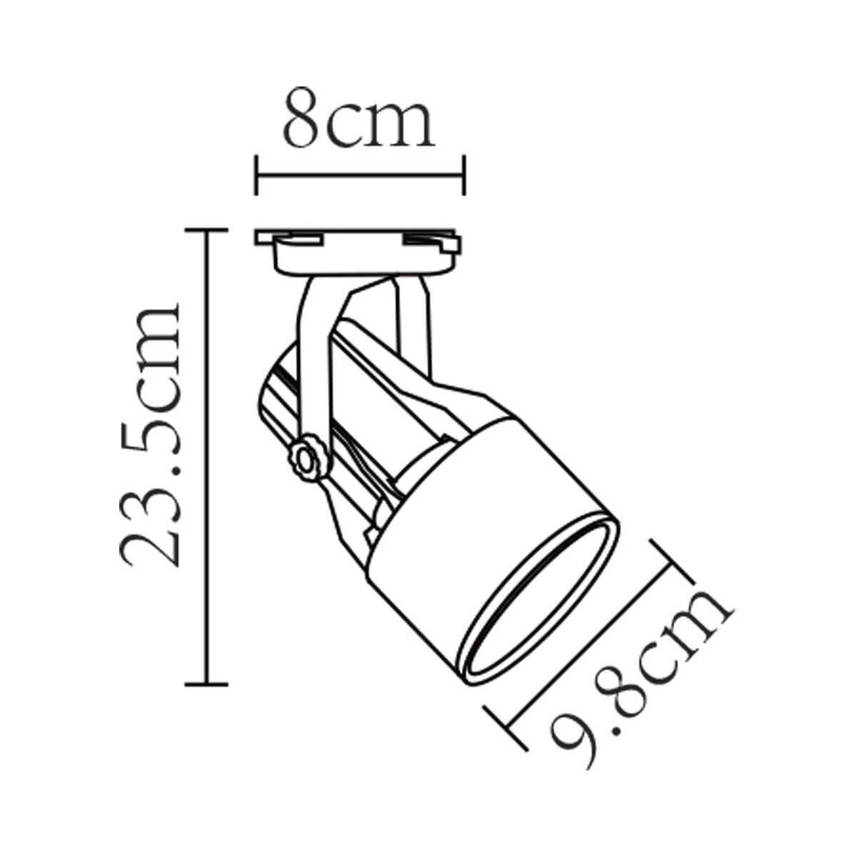 Трековый светильник Arte Lamp A6252PL-1BK в Санкт-Петербурге