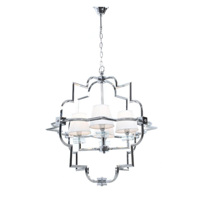 Подвесная люстра Lumina Deco Baltimore LDP 8020-4 CHR+WT в Санкт-Петербурге