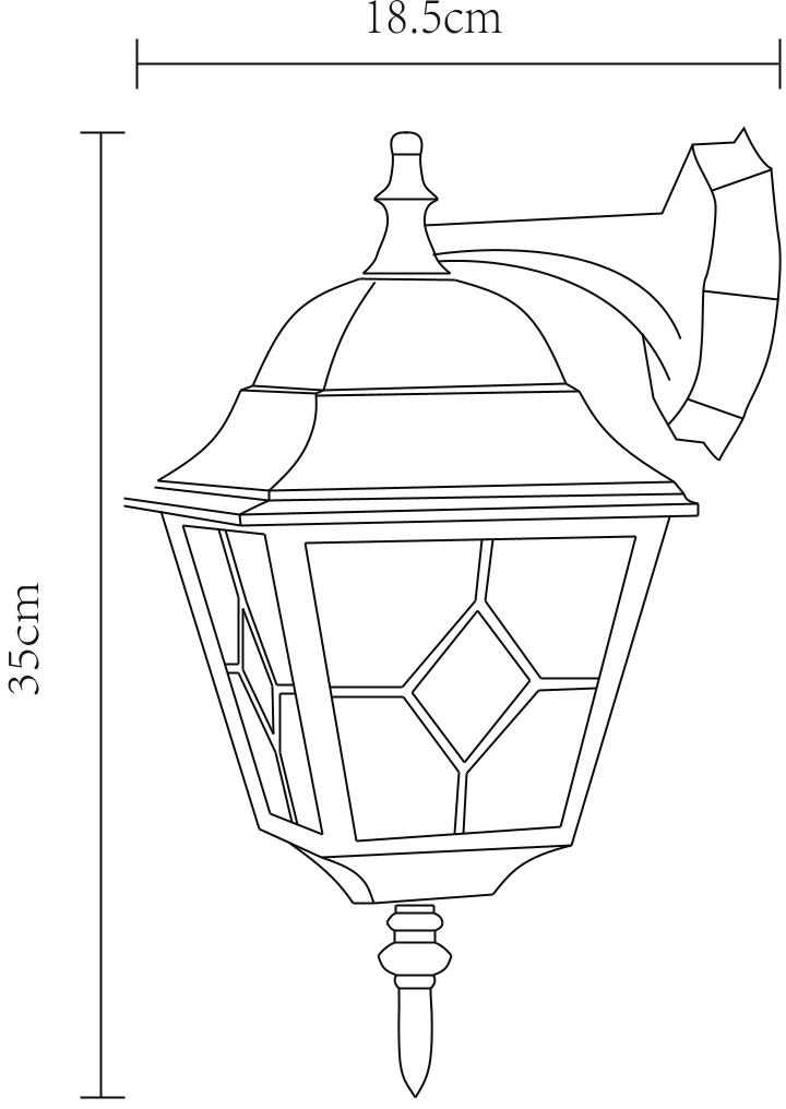 Уличный настенный светильник Arte Lamp Bremen A1012AL-1BN в Санкт-Петербурге