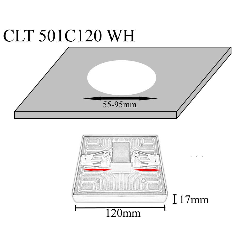 Встраиваемый светодиодный светильник Crystal Lux CLT 501C120 WH в Санкт-Петербурге