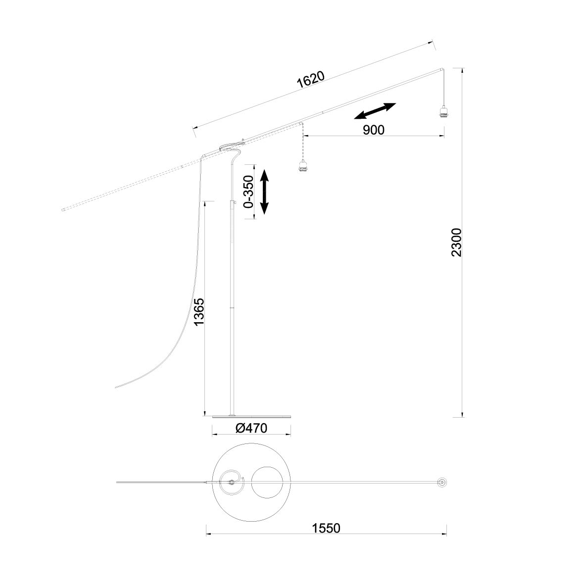 Торшер Mantra Ruti Ricca 9445+9448 в Санкт-Петербурге