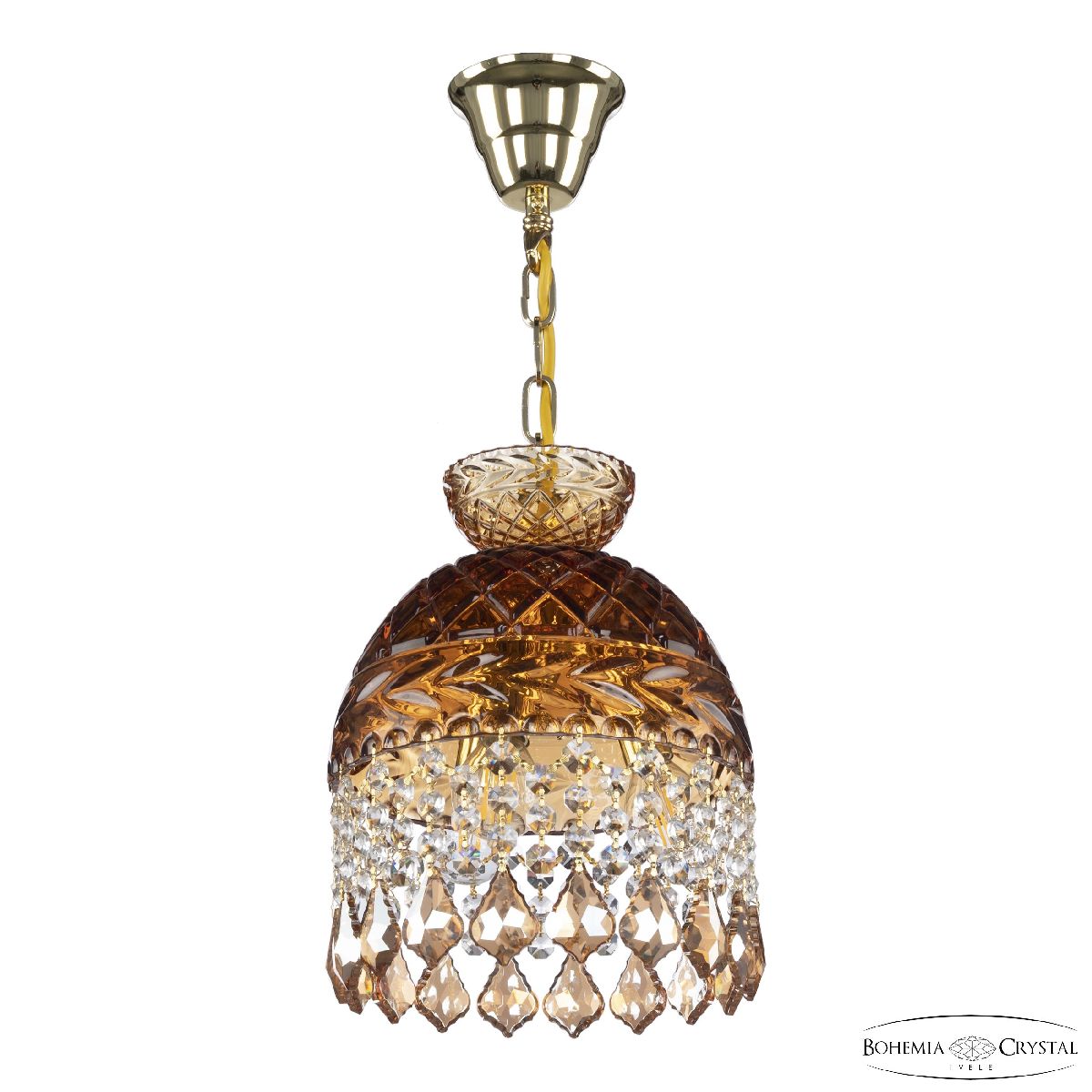 Подвесной светильник Bohemia Ivele Crystal 5478/22 G Amber/M-1F Leafs K721 в Санкт-Петербурге