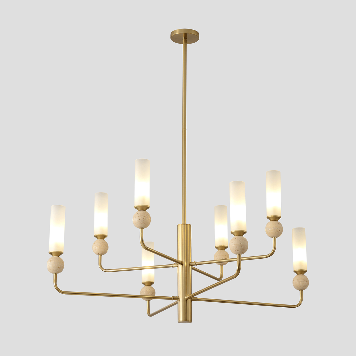 Люстра на штанге Crystal Lux SIMPLY SP8 BRASS в #REGION_NAME_DECLINE_PP#