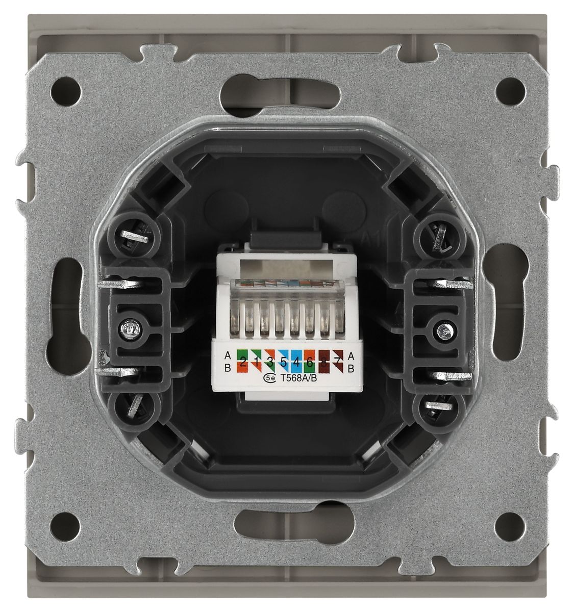 Розетка Эра Arktik 16-3107-07 информационная RJ45 титан Б0070480 в Санкт-Петербурге