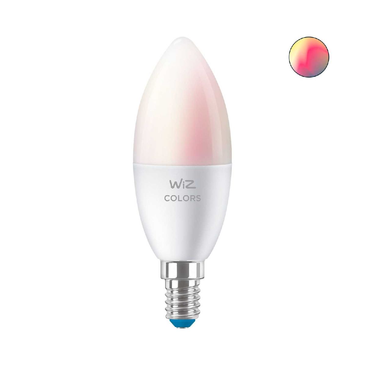 Умная светодиодная лампа Wiz Wi-Fi BLE40WC37E14922-65RGB1PF/6 E14 4,9W 2200/6500K 929002448802 в Санкт-Петербурге