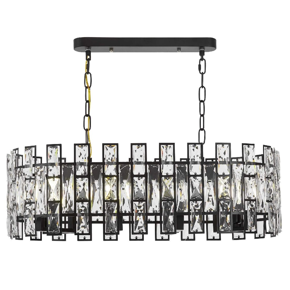 Подвесная люстра Lumina Deco Florina LDP 7041-700-PR BK в Санкт-Петербурге