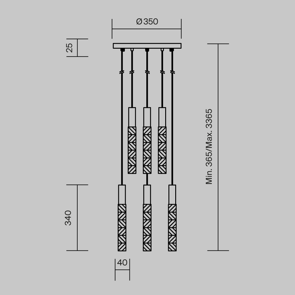 Подвесной светильник Maytoni Selemo MOD328PL-L18BS3K в Санкт-Петербурге