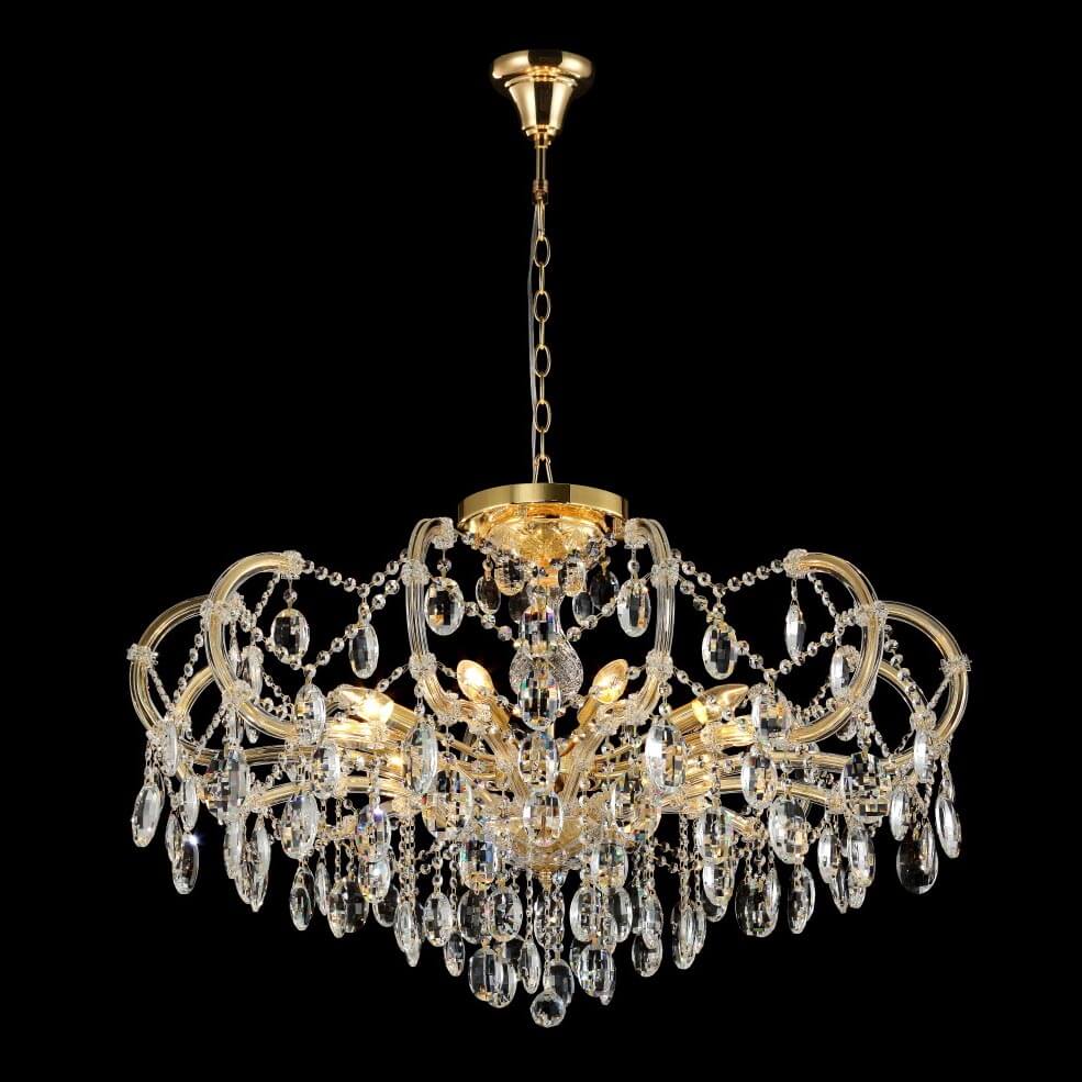 Подвесная люстра Crystal Lux Hollywood SP-PL10 Gold D1000 в #REGION_NAME_DECLINE_PP#