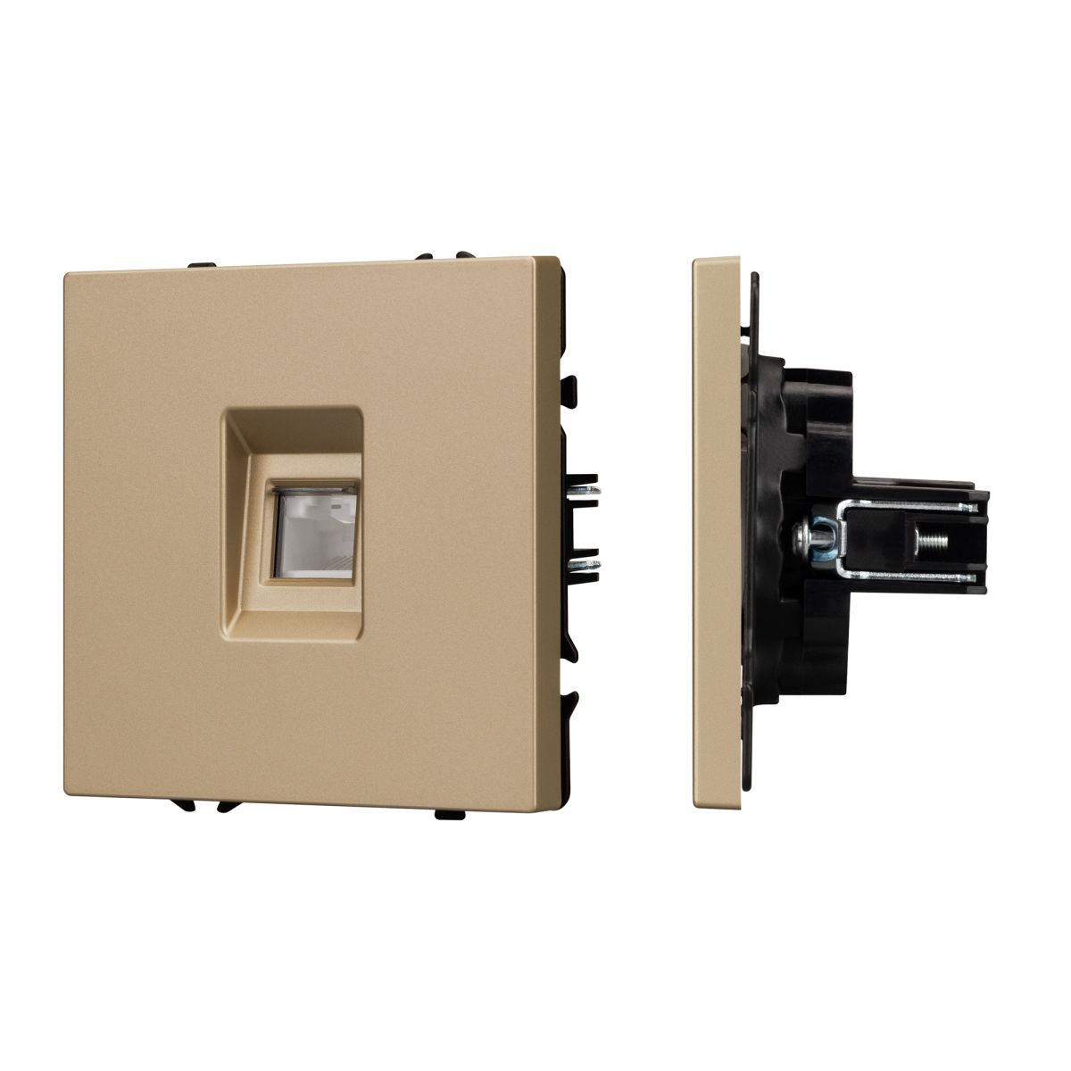 Механизм телефонной розетки Arlight SCT-NOBE-MTL1-SFPL-GD (RJ-11, 4C) (Золотой песок) 054302 в Санкт-Петербурге