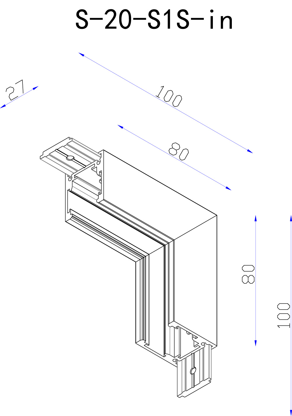 Коннектор угловой внутренний Lumker SY-LINK-INT-S1S-WH 013613 в Санкт-Петербурге