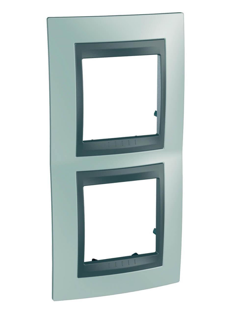 Рамка 2-постовая вертикальная Schneider Electric Unica Top MGU66.004V.294 в Санкт-Петербурге