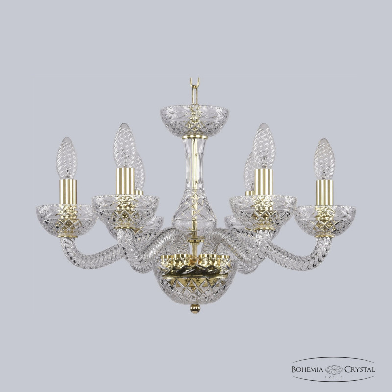 Подвесная люстра Bohemia Ivele Crystal 1311/6/165 G Cl/Clear/M-1F в #REGION_NAME_DECLINE_PP#