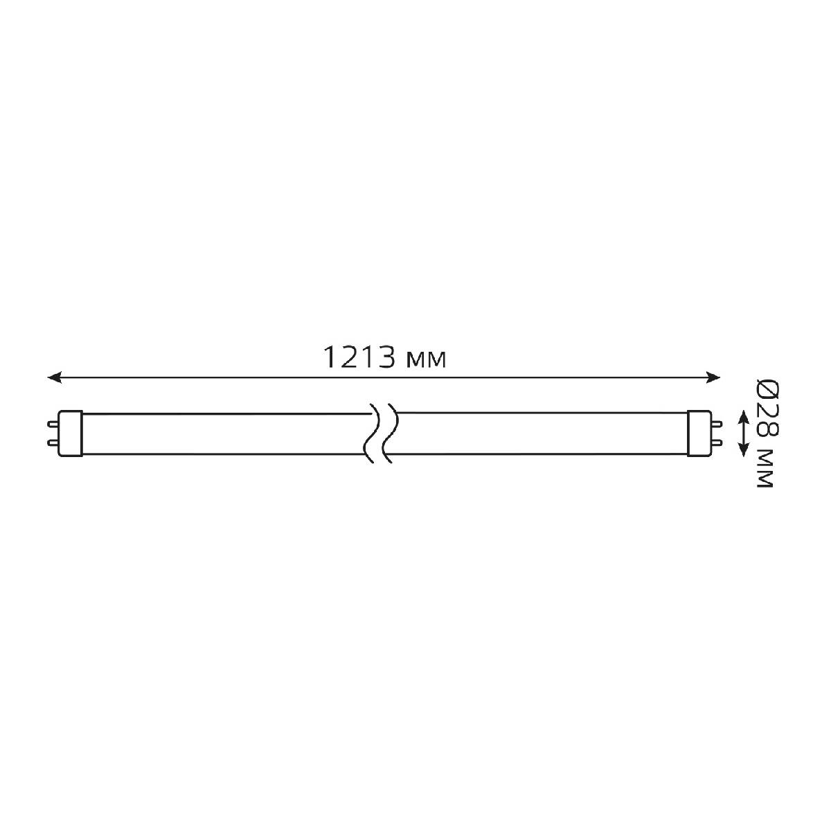 Лампа светодиодная Gauss G13 20W 6500K матовая 93039 в #REGION_NAME_DECLINE_PP#