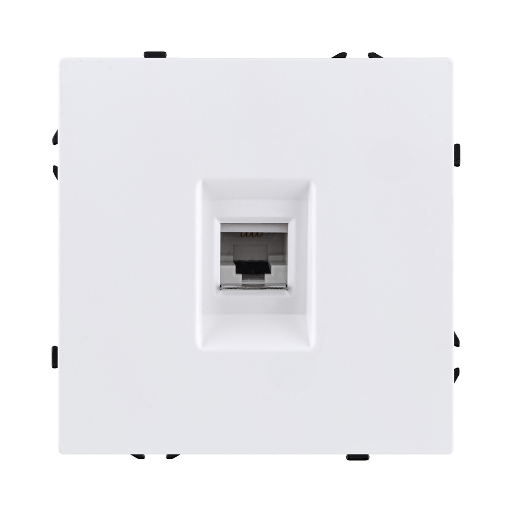 Розетка телефонная RJ11, белый матовый Kollinger Eclipse EC-019WH в #REGION_NAME_DECLINE_PP#