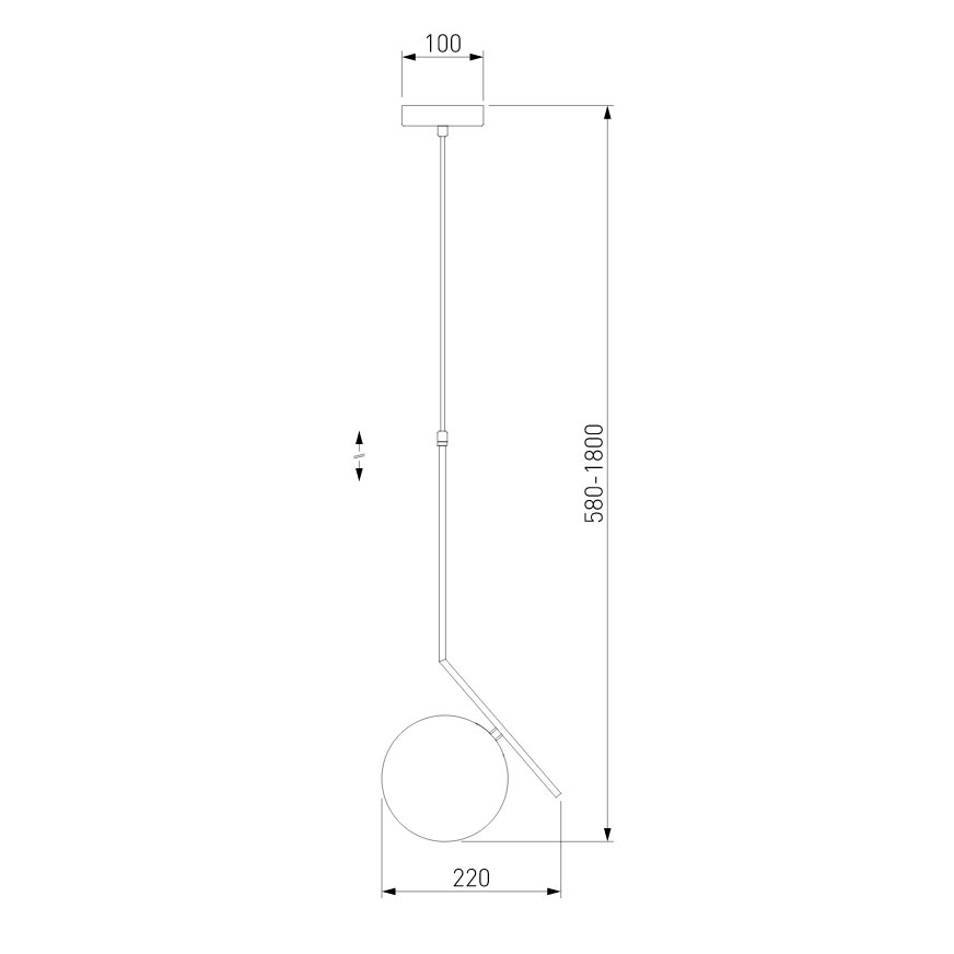 Подвесной светильник Eurosvet Shape 50213/1 хром в Санкт-Петербурге