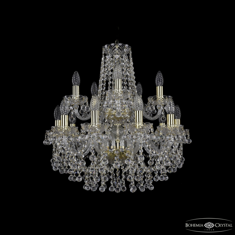 Подвесная люстра Bohemia Ivele Crystal 1409/10+5/195/2d G в Санкт-Петербурге
