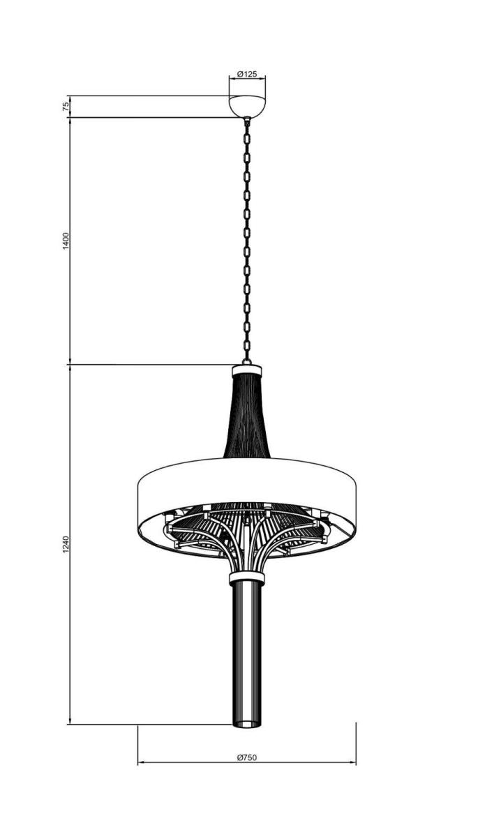Подвесная люстра Lucia Tucci Cosmopolitan 2970.8 Black в Санкт-Петербурге