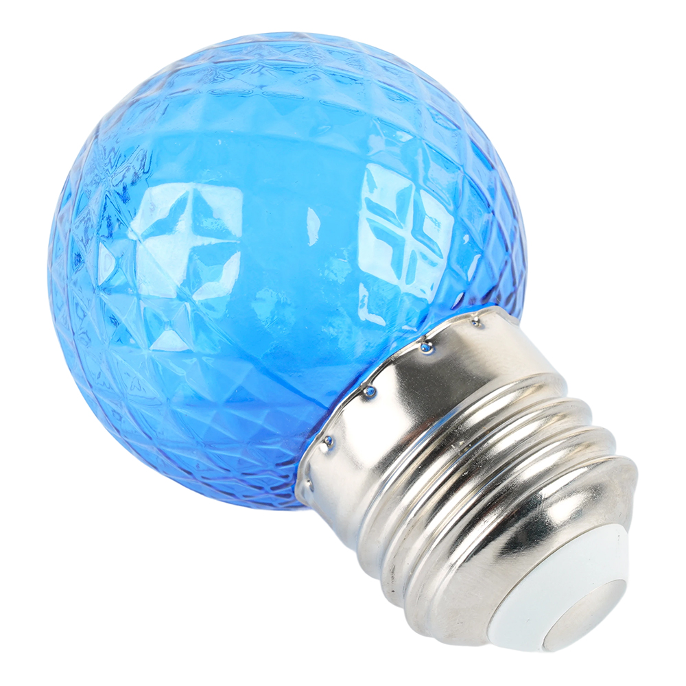 Лампа светодиодная Feron LB-385 шар синий прозрачный E27 1W 230V 52162 в #REGION_NAME_DECLINE_PP#