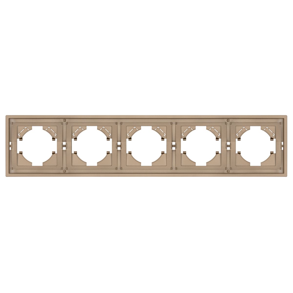 Рамка пластиковая на 5 постов Arlight FRM-TENDO-PL-5-GD 053854 в Санкт-Петербурге