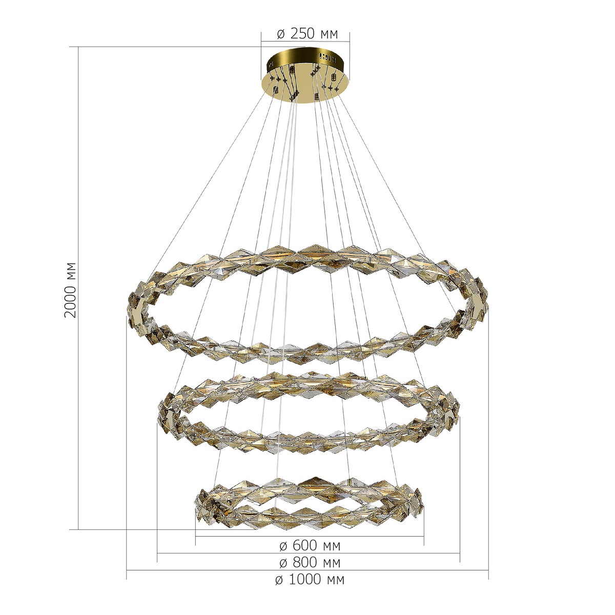 Подвесная люстра ST Luce Diamanta SL6009.203.03 в Санкт-Петербурге