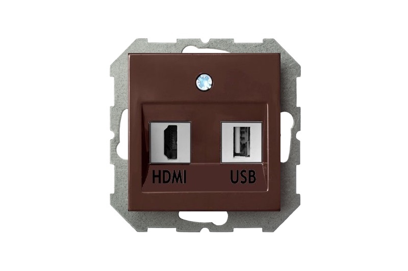 Розетка HDMI и USB Liregus Epsilon 28-156 в Санкт-Петербурге