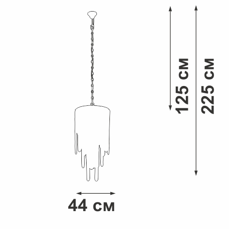 Подвесная люстра Vitaluce V5885-9/7 в Санкт-Петербурге