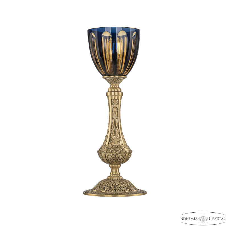 Настольная лампа Bohemia Ivele Crystal Florence 71100L/15 FP P1 Amber-Blue/H-1H в Санкт-Петербурге