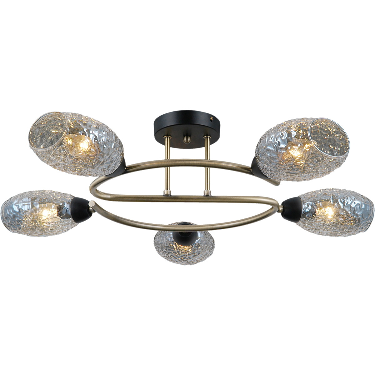 Люстра на штанге Illumico IL0300-5CSQ-79 BK AB УЦ в Санкт-Петербурге
