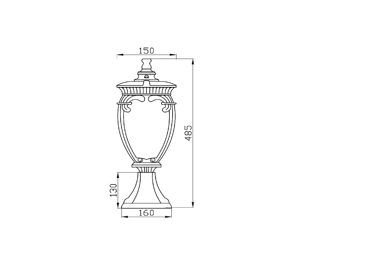 Ландшафтный светильник Maytoni Fleur O414FL-01BZ в Санкт-Петербурге