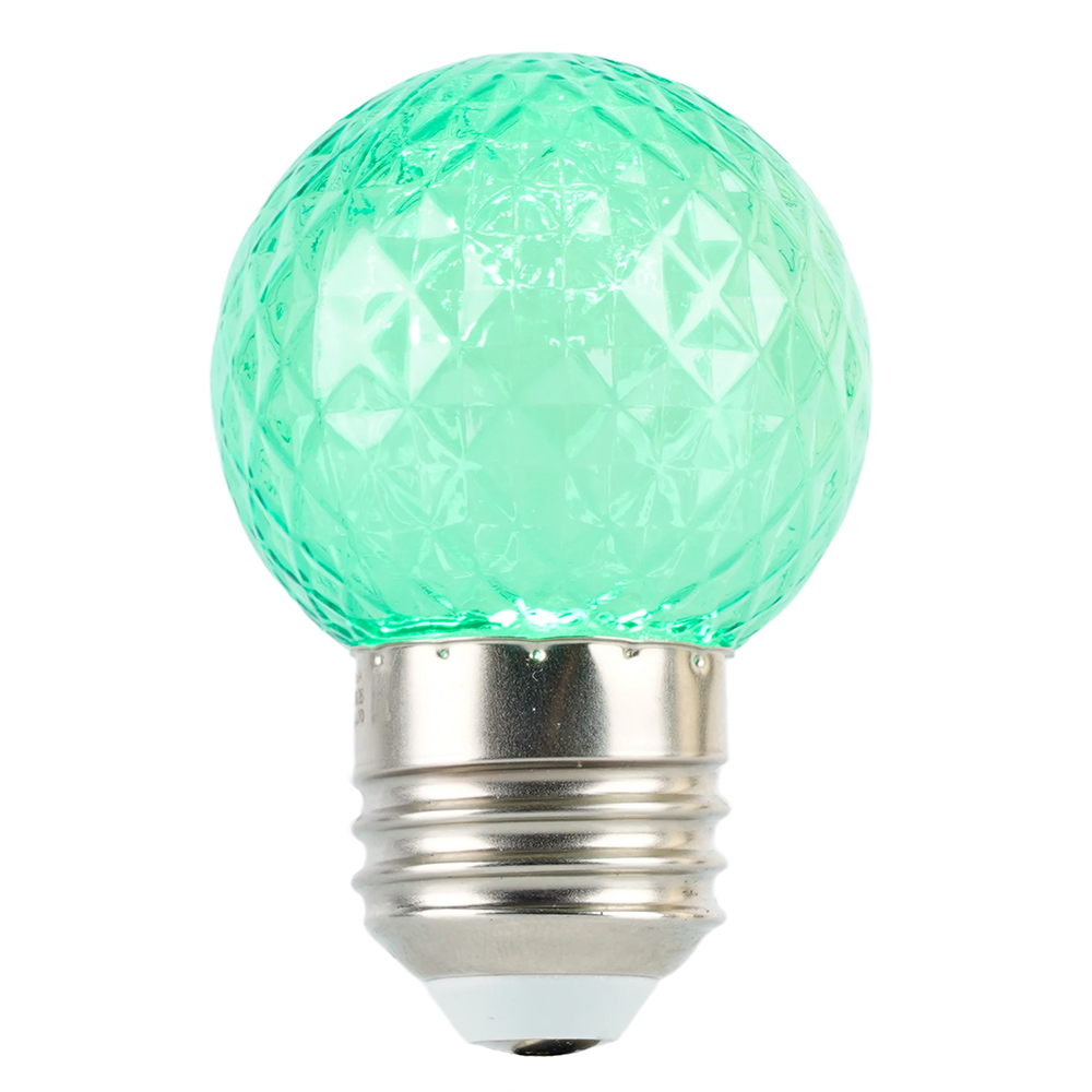 Лампа светодиодная Feron LB-385 шар зеленый прозрачный E27 1W 230V 52163 в Санкт-Петербурге