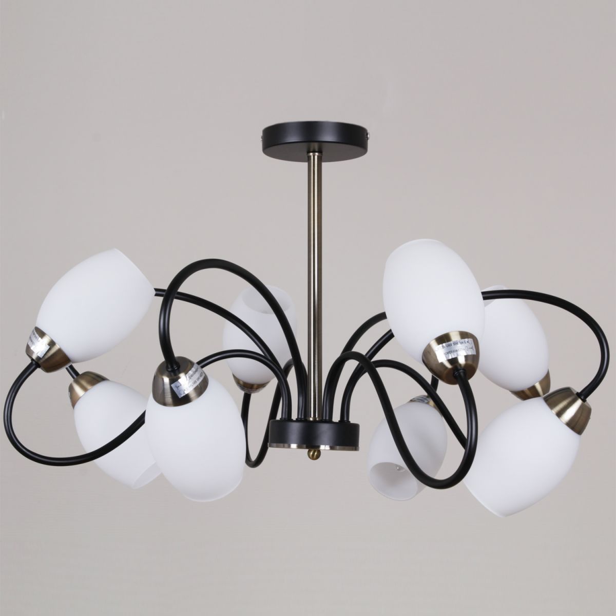 Люстра на штанге Reluce 01270-0.3-08B BK+AB в Санкт-Петербурге