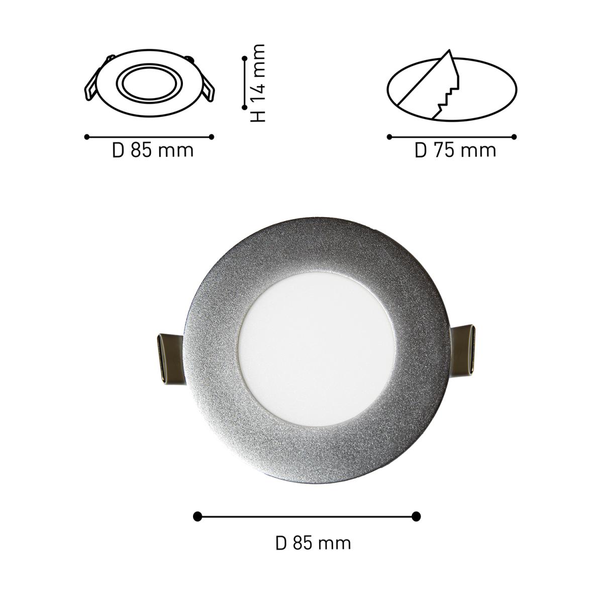 Встраиваемый светильник Favourite Flashled  (в комлекте 3 шт) 1660-3C в Санкт-Петербурге