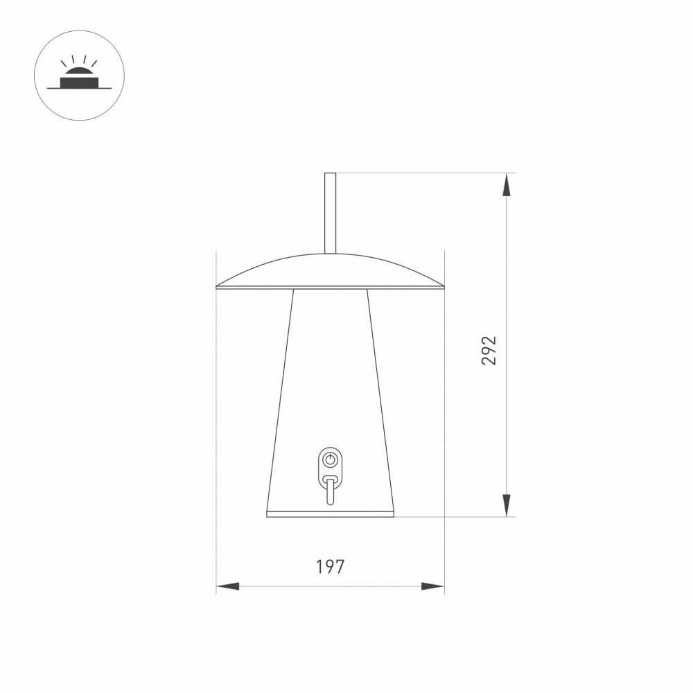 Уличный светодиодный светильник Arlight SP-Patio-Tab-2W Warm3000 030051 в Санкт-Петербурге