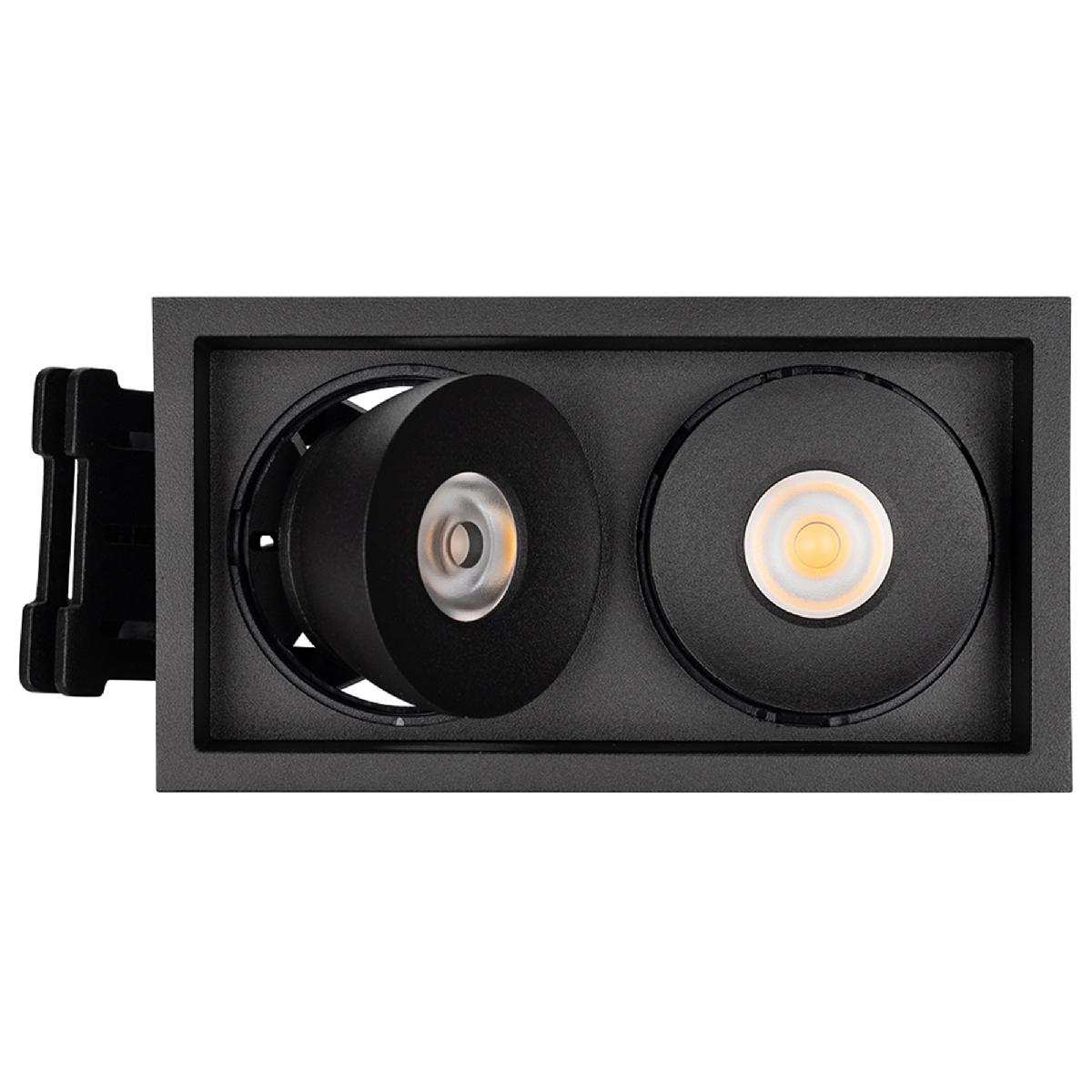 Встраиваемый светильник Arlight CL-SNODO-LUM-S148x80-2x9W Warm3000 (BK, 45 deg) 039325 в Санкт-Петербурге