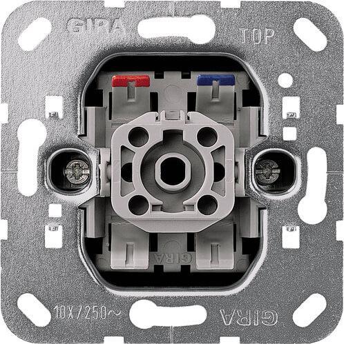 Выключатель клавишно-кнопочный Gira System 55 с N-клеммой 10A 250V 015000 в Санкт-Петербурге