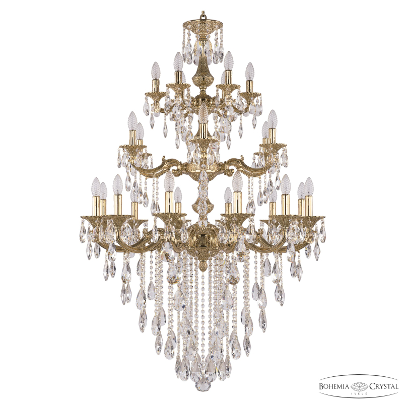 Подвесная люстра Bohemia Ivele Crystal Verona 72114/12+6+6/300/3d B G в Санкт-Петербурге