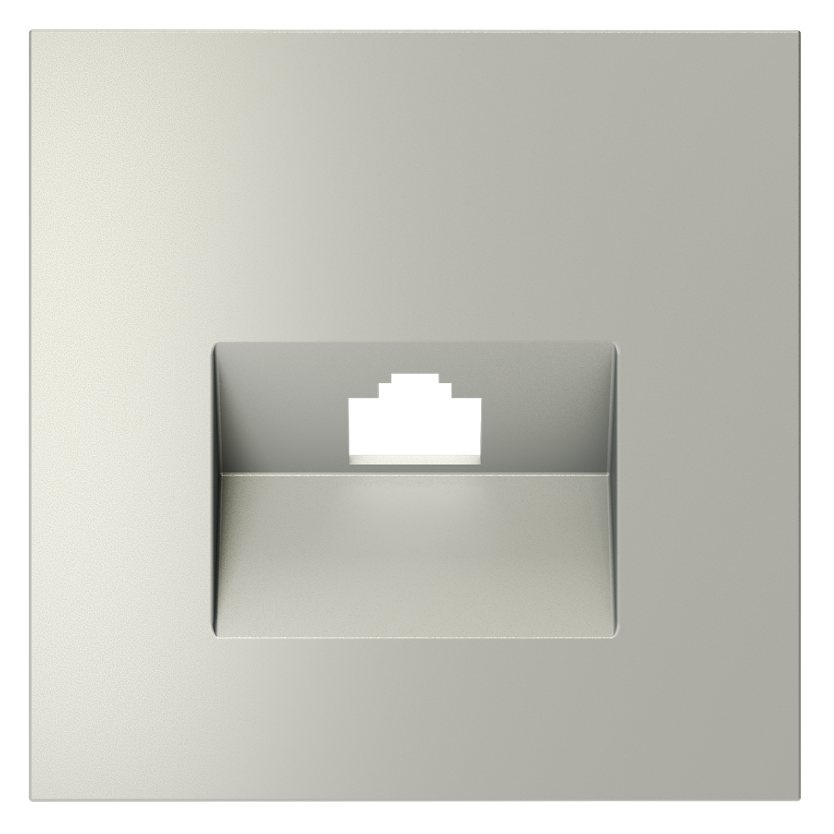 Накладка для розетки компьютерной RJ45 кат.6 Voltum S70 (сталь) VLS001305 в #REGION_NAME_DECLINE_PP#