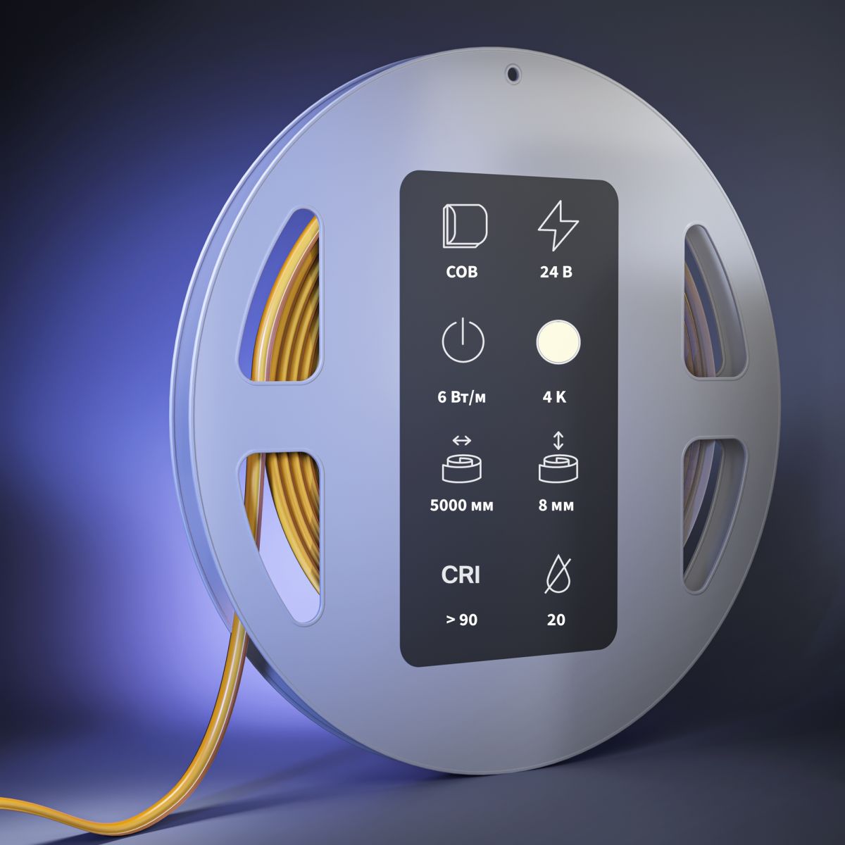 Светодиодная лента Maytoni Led Strip 24В COB 6Вт/м 4000К 5м IP 20 201287 в Санкт-Петербурге