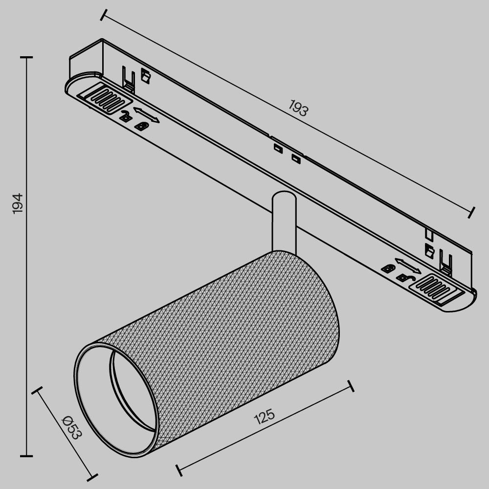 Трековый магнитный светильник Maytoni Technical Magnetic track system Exility Artisan TR097-2-12W3K-M-BMG в Санкт-Петербурге
