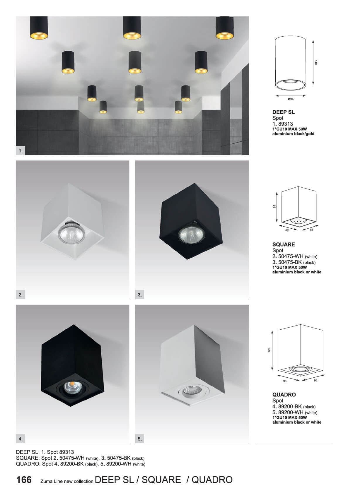 Потолочный светильник Zumaline SQUARE 50475-WH в Санкт-Петербурге