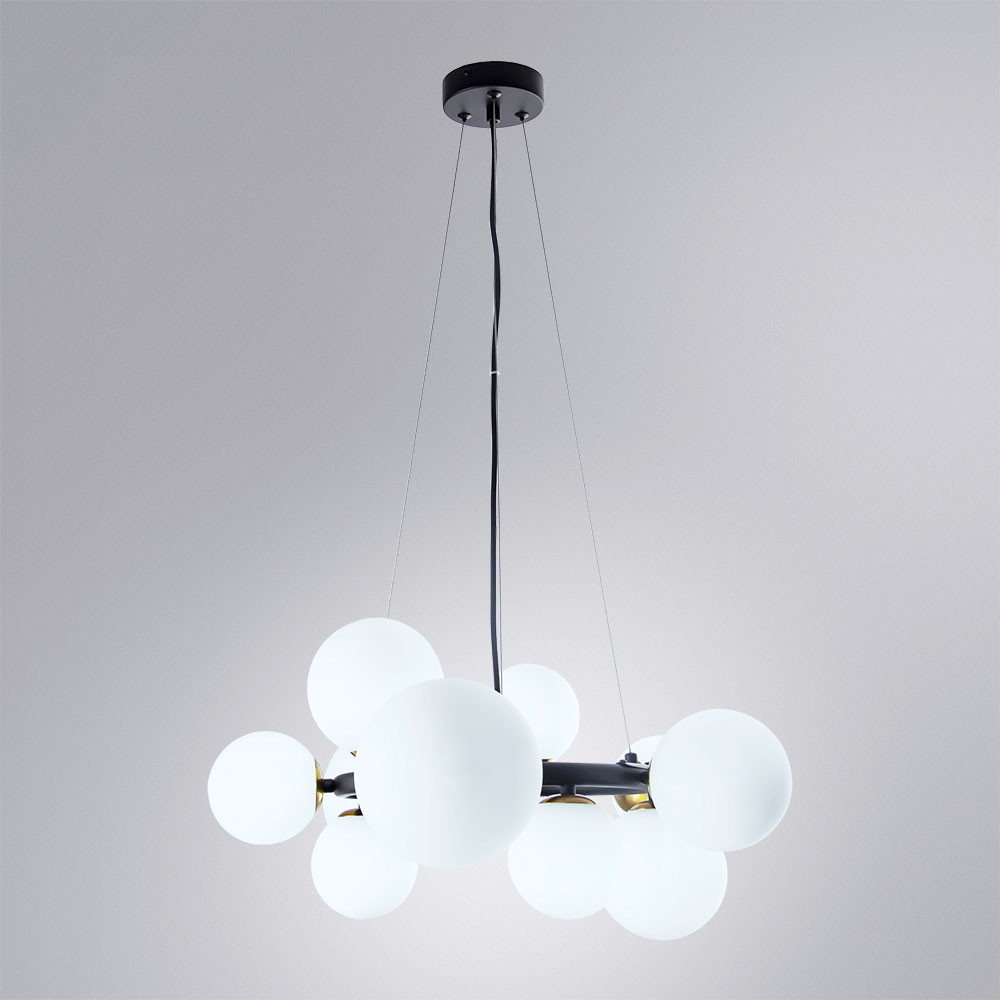 Подвесная люстра Arte Lamp Gemini A2243SP-10BK в Санкт-Петербурге