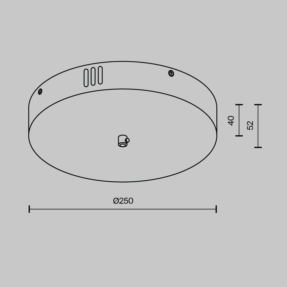 Потолочная чаша для ввода питания с блоком питания Maytoni Shelf CA031B-B в #REGION_NAME_DECLINE_PP#