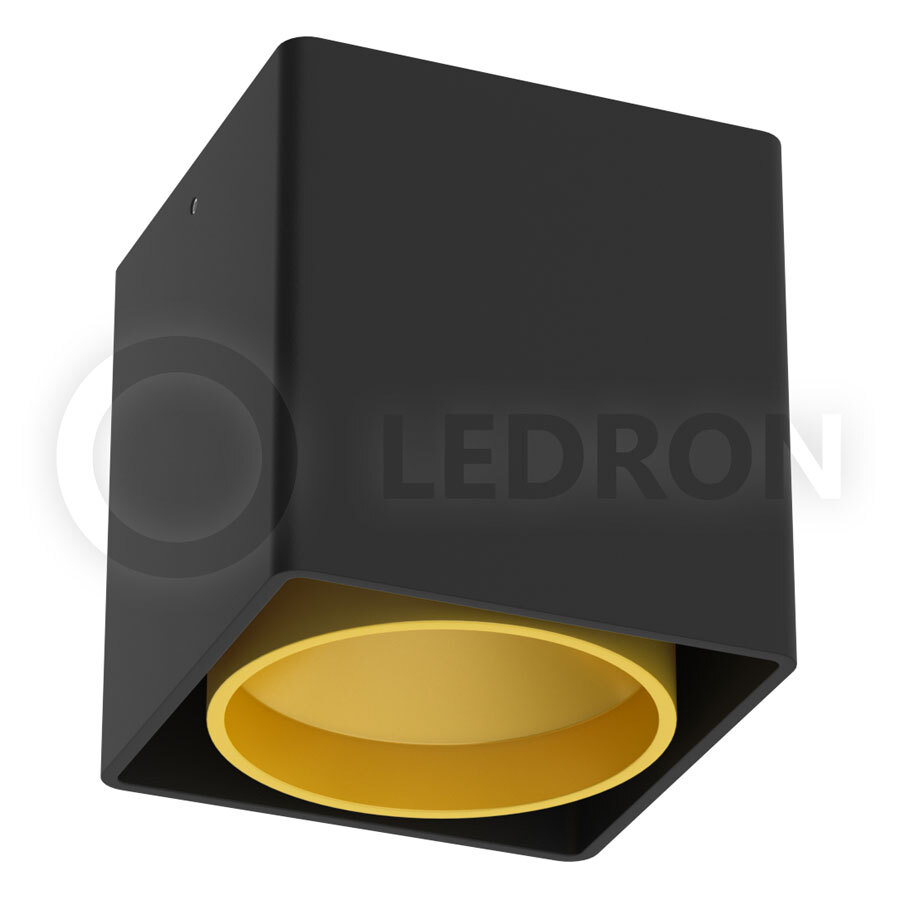 Накладной светильник Ledron KEA ED GU10 Black-Gold 00000014631 в #REGION_NAME_DECLINE_PP#