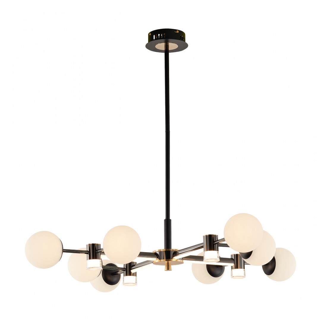 Подвесной светильник Arte Milano Ferrara 277010/8 BK/GD в #REGION_NAME_DECLINE_PP#