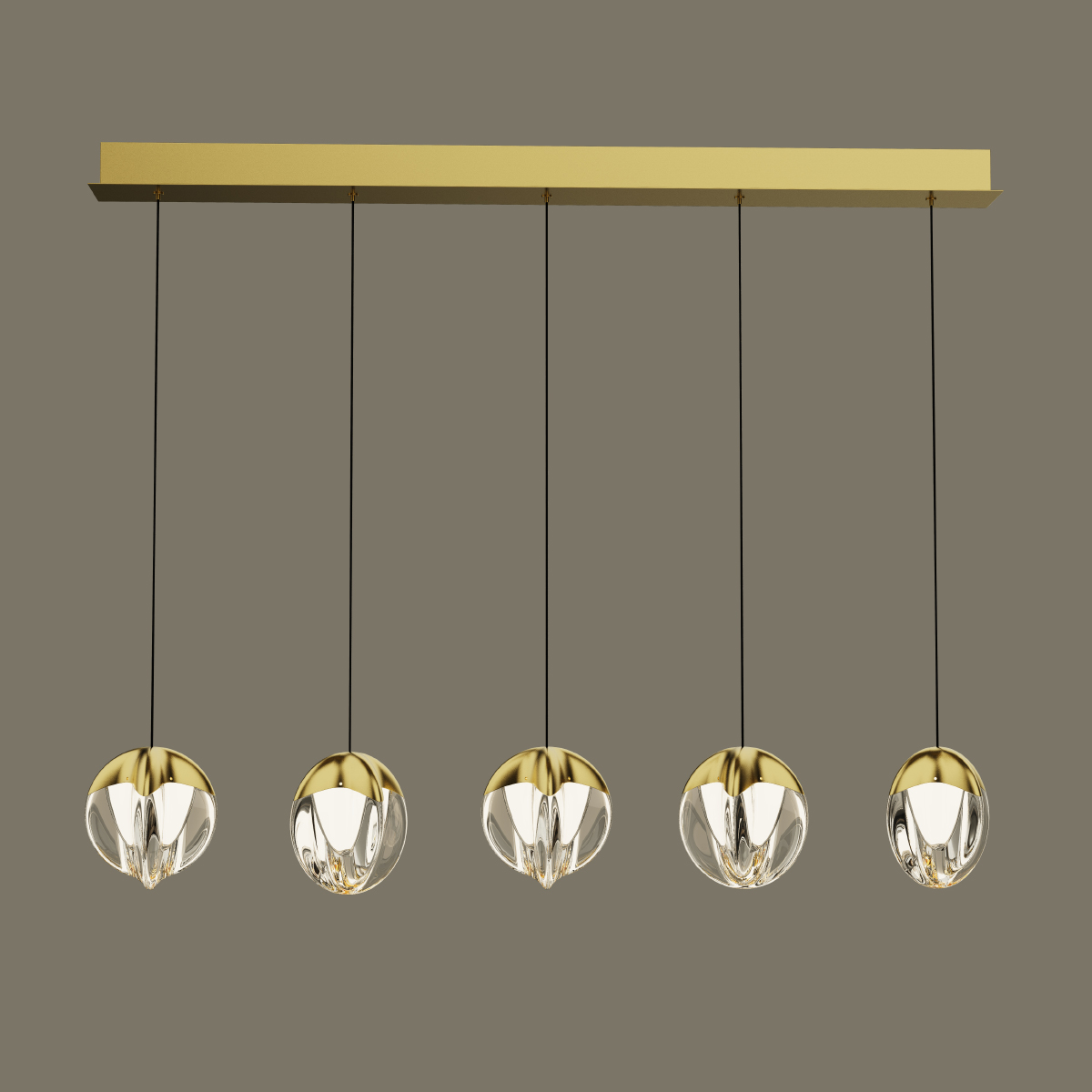 Подвесной светильник Delight Collection MD24001033-5B gold/clear в Санкт-Петербурге