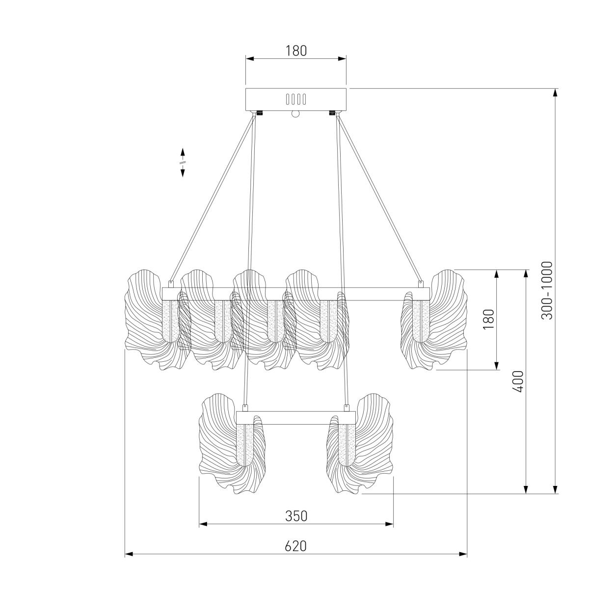 Подвесная люстра Bogates Farfalla 90374/2 a065732 в Санкт-Петербурге