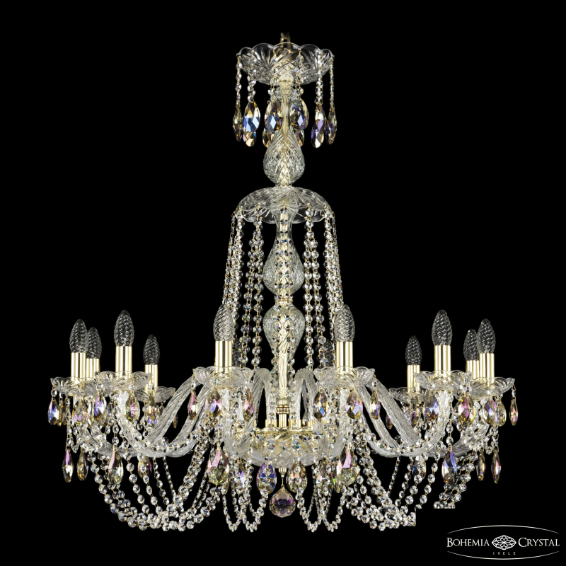 Подвесная люстра Bohemia Ivele Crystal 1402/12/300/XL-90 G K801 в Санкт-Петербурге