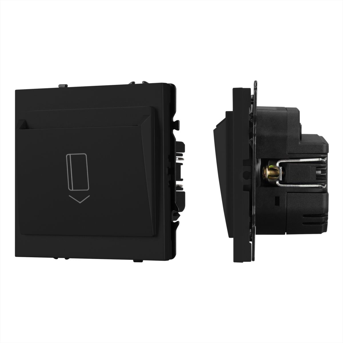 Выключатель карточный магнитный софт-тач черный оникс Arlight SWT-CRD-SFPL-BK (250V, 25A) 064401 в Санкт-Петербурге