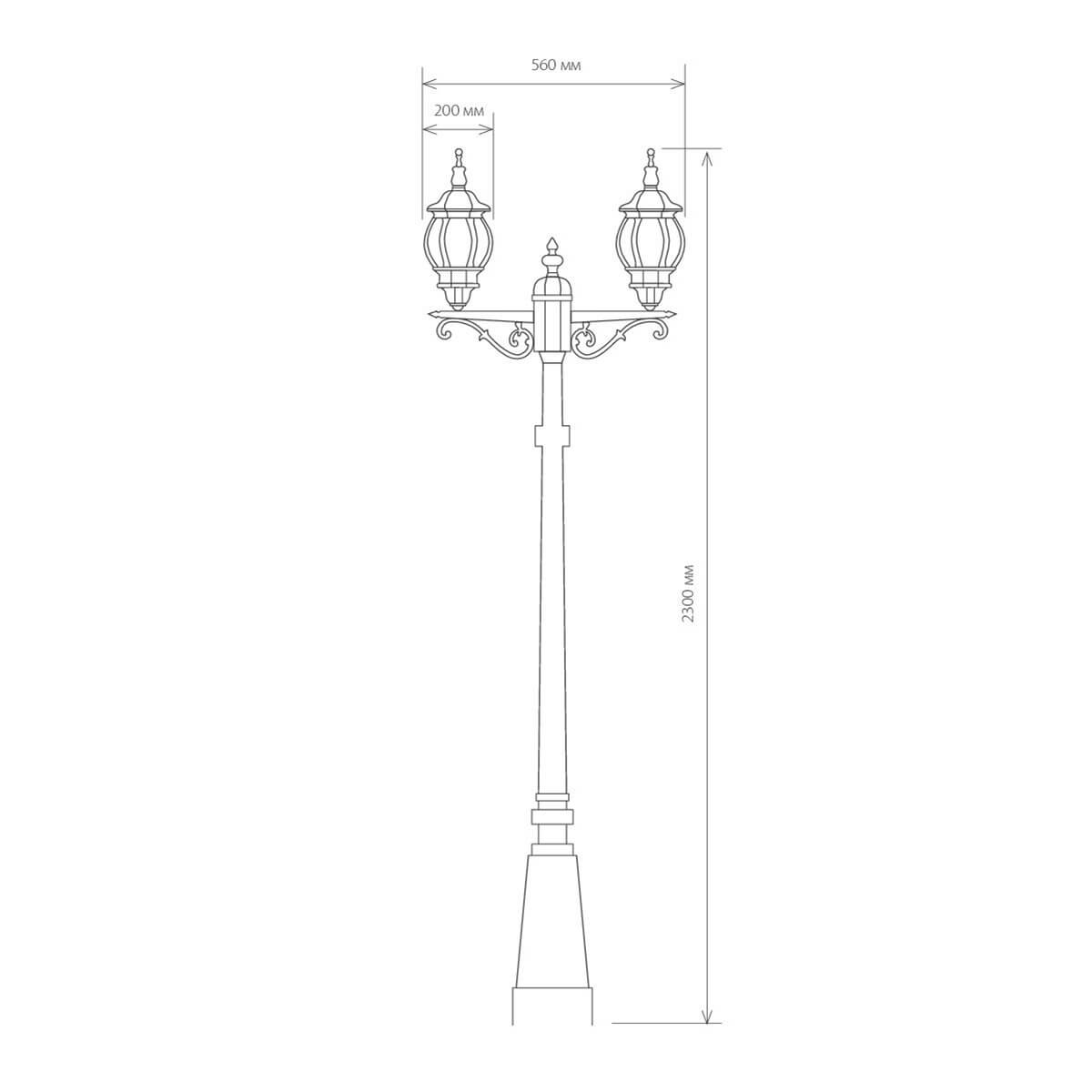 Садово-парковый светильник Elektrostandard Classic 4690389028205 в Санкт-Петербурге